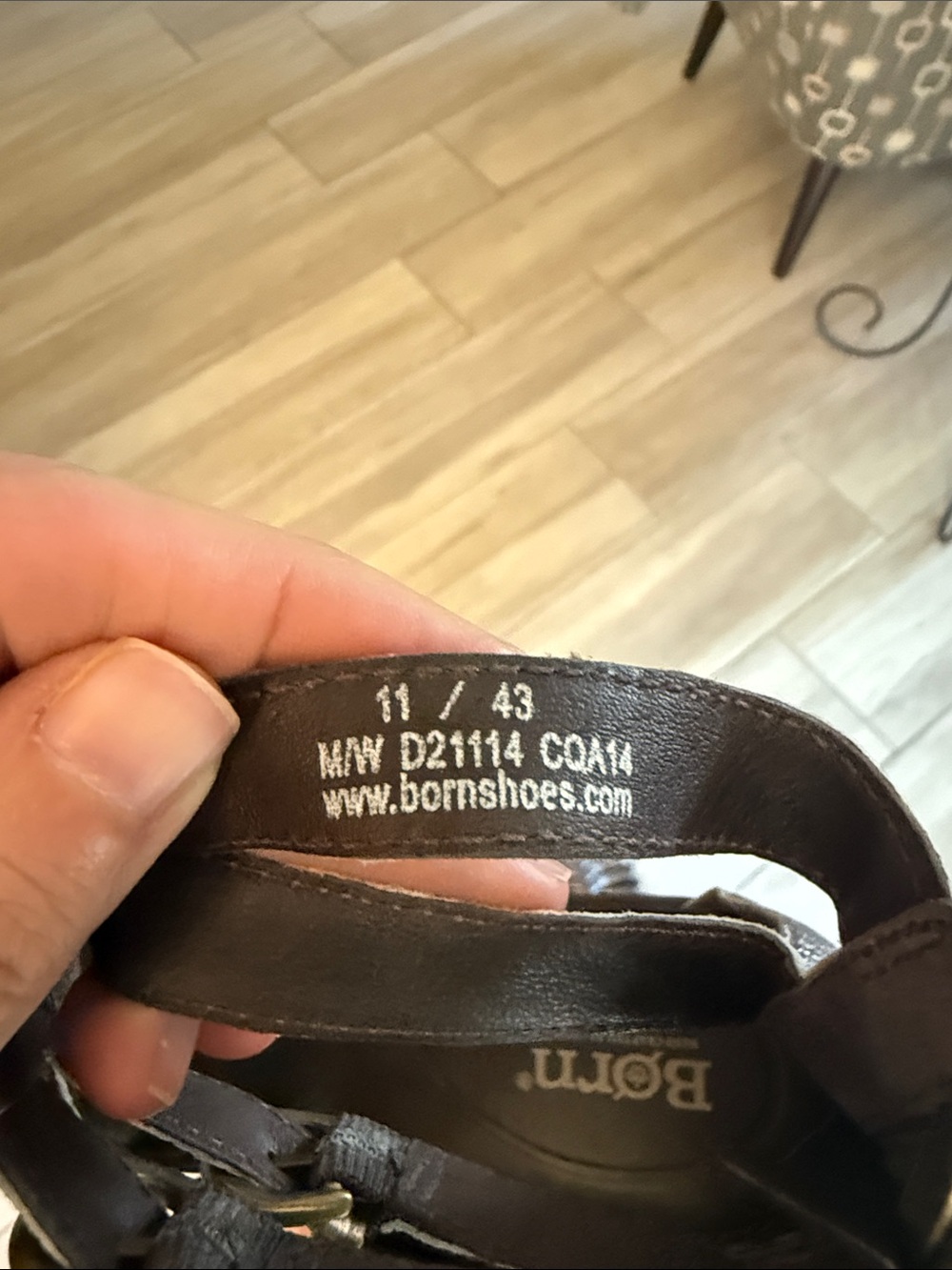Born - Nikka Metallic Pewter Gladiator Sandals - Picture 7 of 7